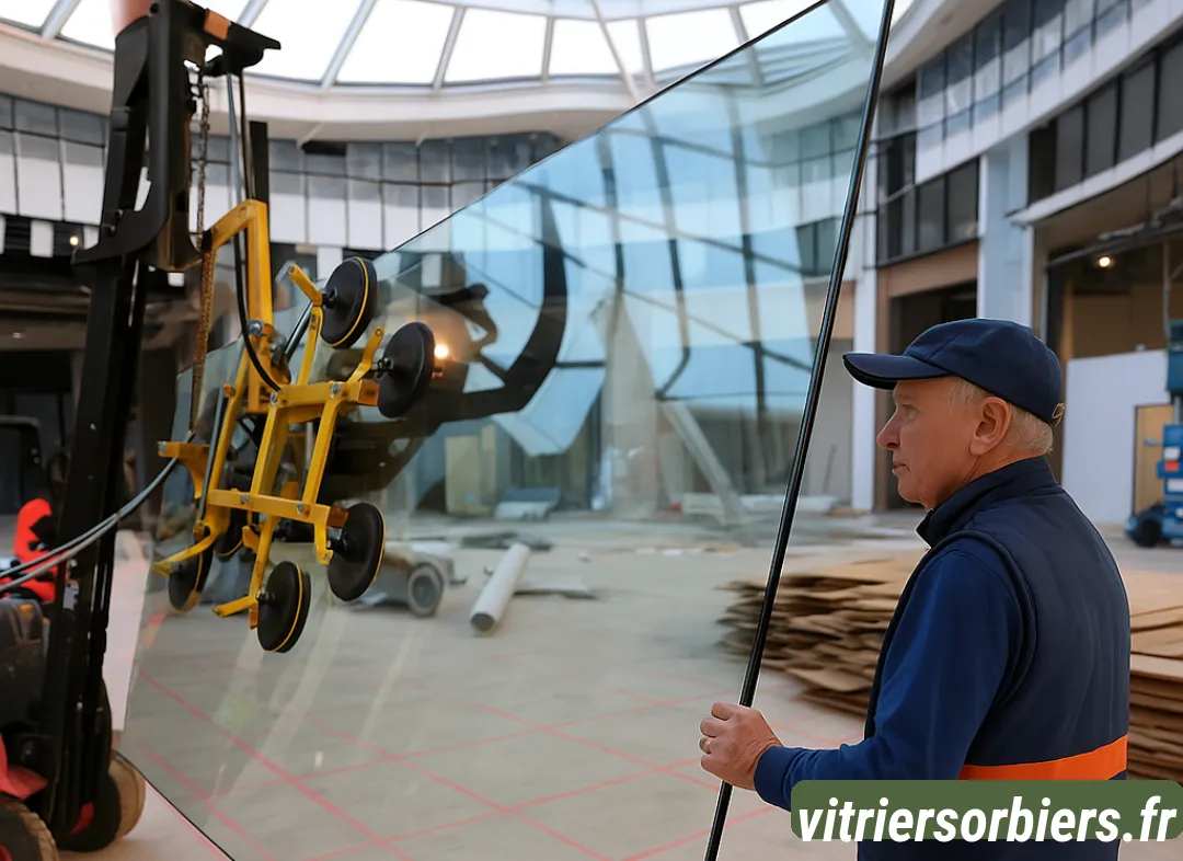 Remplacement de vitrine magasin Sorbiers